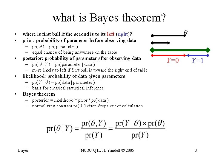 what is Bayes theorem? • • where is first ball if the second is