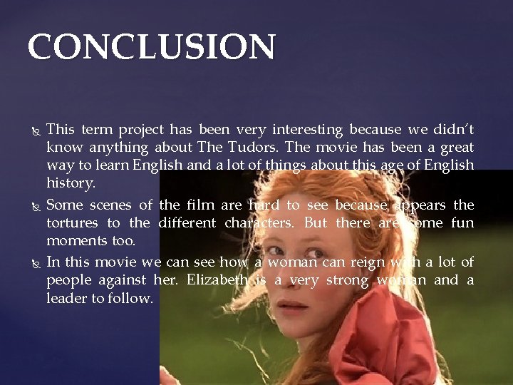 CONCLUSION This term project has been very interesting because we didn’t know anything about