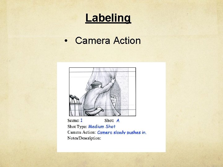 Labeling • Camera Action 