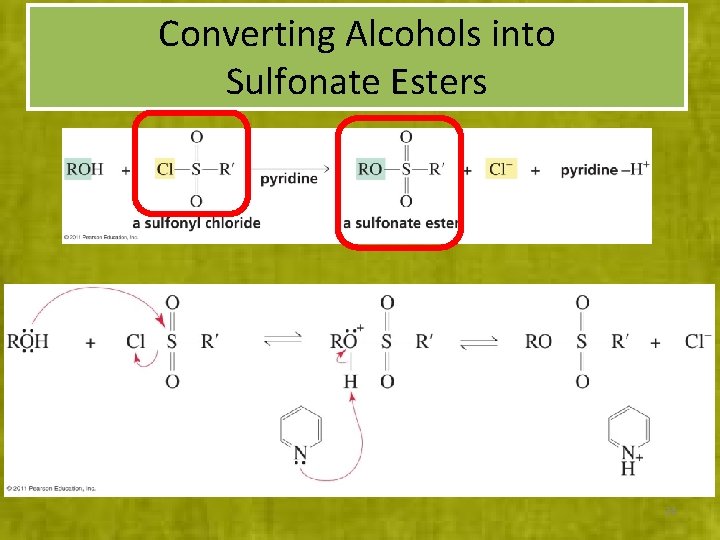 Converting Alcohols into Sulfonate Esters 24 