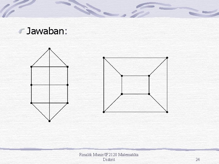 Jawaban: Rinaldi Munir/IF 2120 Matematika Diskrit 24 