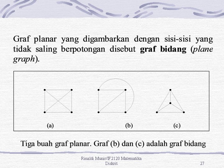 Rinaldi Munir/IF 2120 Matematika Diskrit 27 