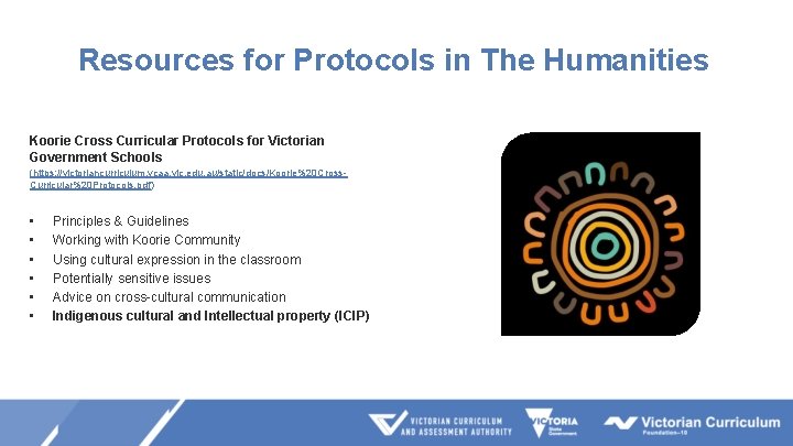 Resources for Protocols in The Humanities Koorie Cross Curricular Protocols for Victorian Government Schools