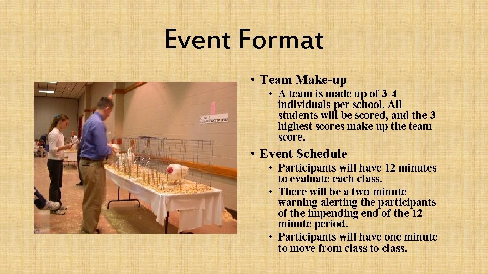 Texas FFA Poultry Judging By Cassidy Krchnak Purpose