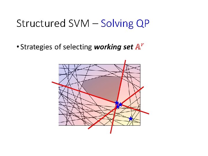 Structured SVM – Solving QP • 