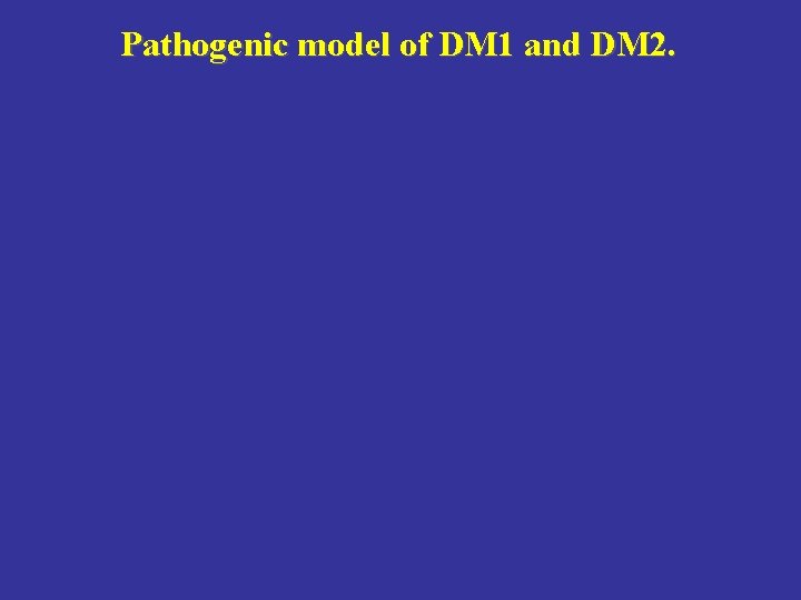 Pathogenic model of DM 1 and DM 2. 