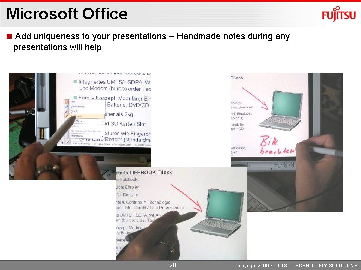 Microsoft Office n Add uniqueness to your presentations – Handmade notes during any presentations