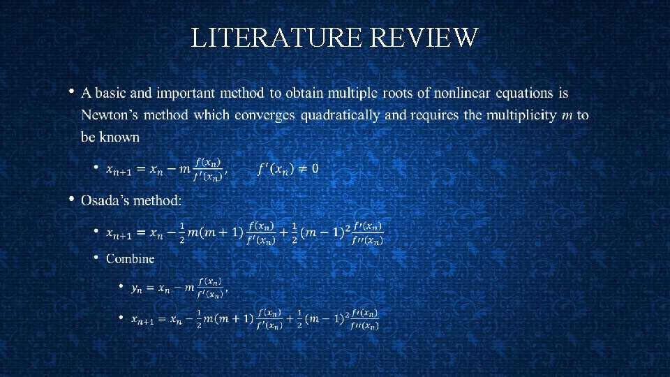 LITERATURE REVIEW • 