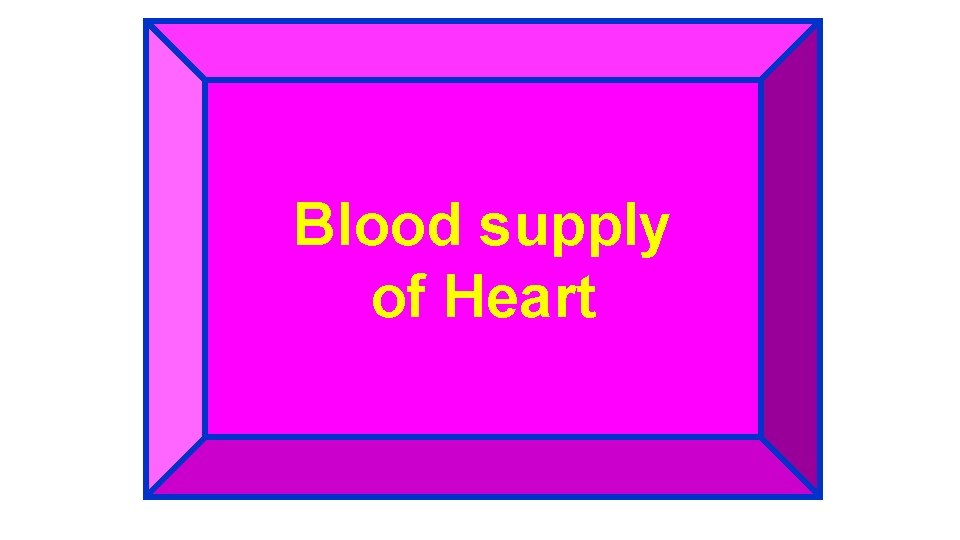 Blood supply of Heart 