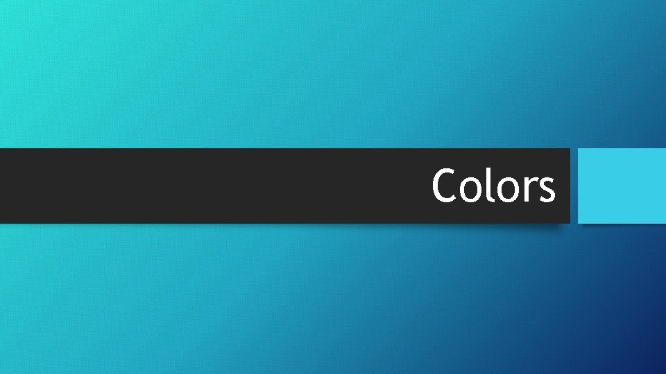 Colors 