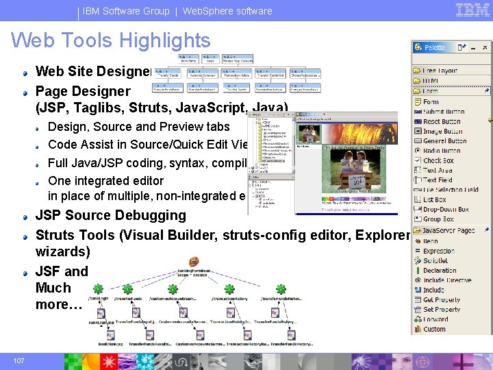 IBM Software Group | Web. Sphere software Web Tools Highlights Web Site Designer Page