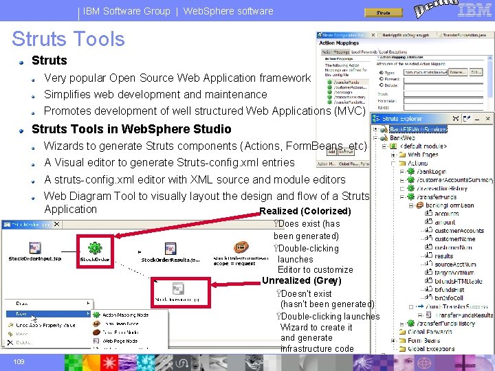 IBM Software Group | Web. Sphere software Struts Tools Struts Very popular Open Source