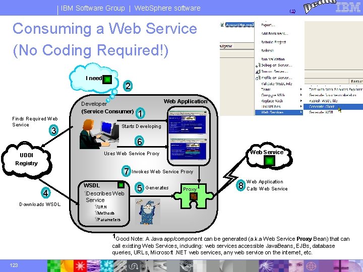 IBM Software Group | Web. Sphere software (1) Consuming a Web Service (No Coding