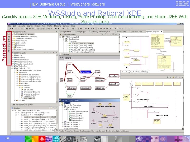 IBM Software Group | Web. Sphere software WSStudio and Rational XDE Perspectives (Quickly access