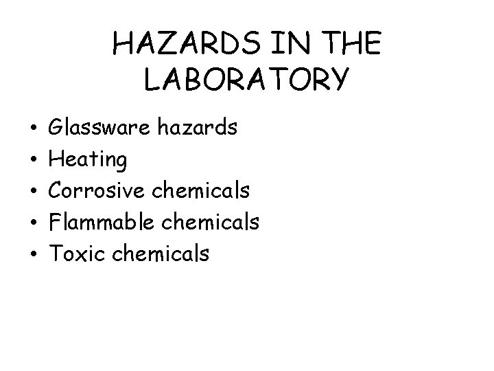 HAZARDOUS CHEMICALS Workplace hazardous chemicals are substances mixtures