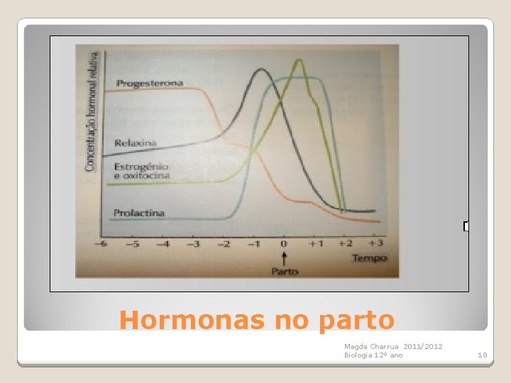 Hormonas no parto Magda Charrua 2011/2012 Biologia 12º ano 18 