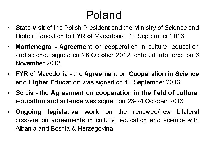 Poland • State visit of the Polish President and the Ministry of Science and