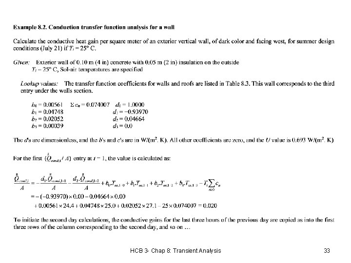 HCB 3 - Chap 8: Transient Analysis 33 HCB 3 - Chap 8: Transient Analysis 33