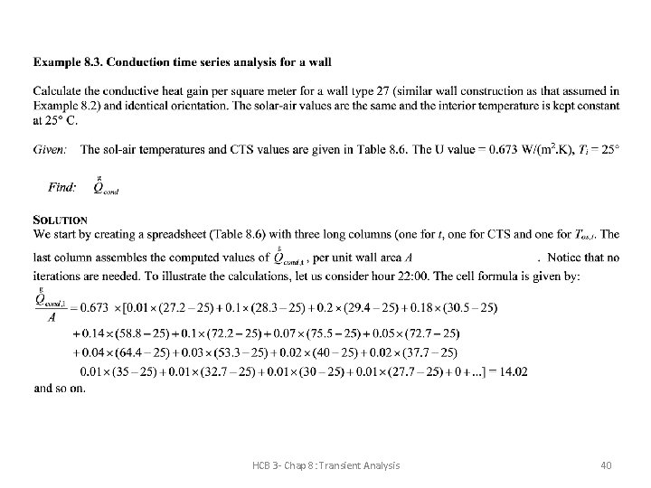 HCB 3 - Chap 8: Transient Analysis 40 HCB 3 - Chap 8: Transient Analysis 40