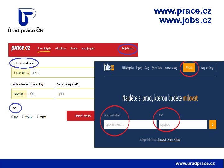 www. prace. cz www. jobs. cz 