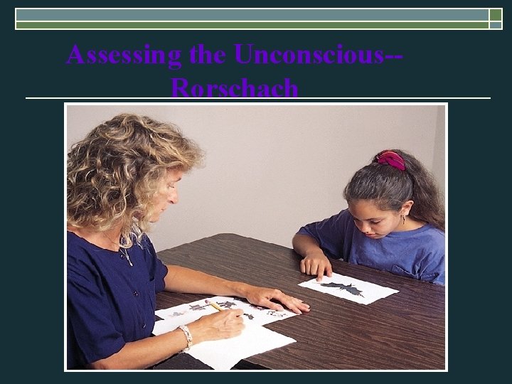 Assessing the Unconscious-Rorschach 