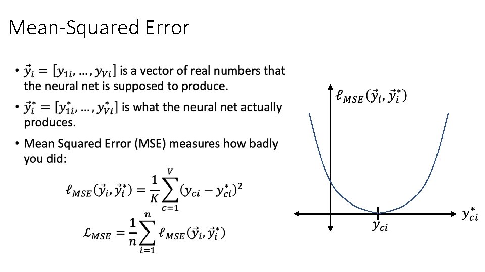 Mean-Squared Error • 