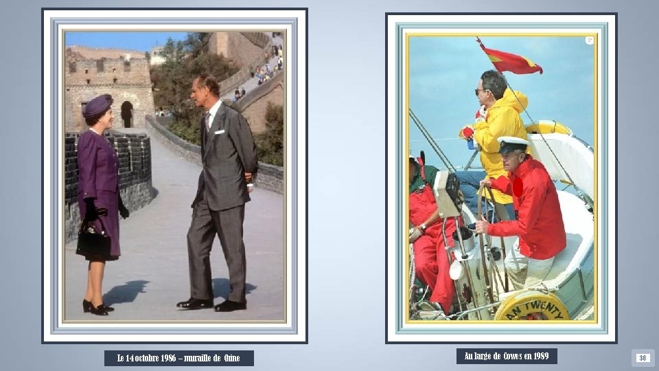 Le 14 octobre 1986 – muraille de Chine Au large de Cowes en 1989