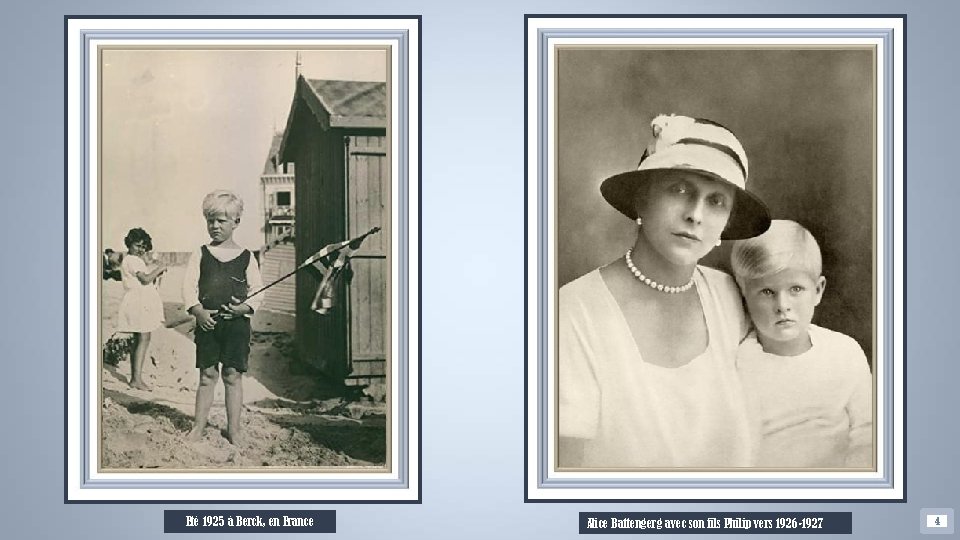 Eté 1925 à Berck, en France Alice Battengerg avec son fils Philip vers 1926