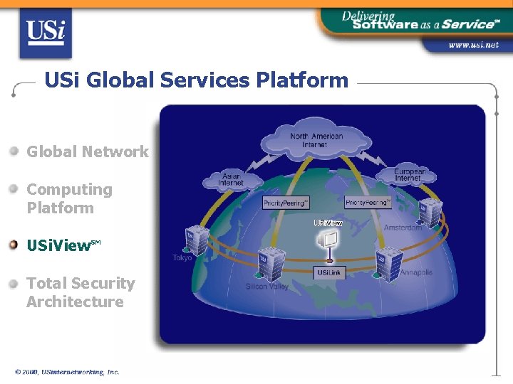 USi Global Services Platform Global Network Computing Platform USi. View. SM Total Security Architecture