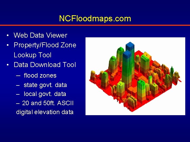 NCFloodmaps. com • Web Data Viewer • Property/Flood Zone Lookup Tool • Data Download