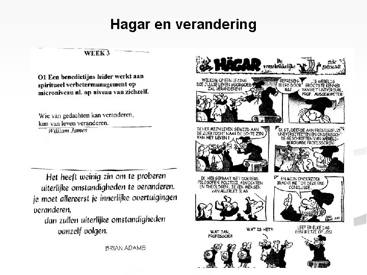 Hagar en verandering Werner Bosman DPB-Gent 5 