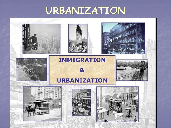 URBANIZATION 