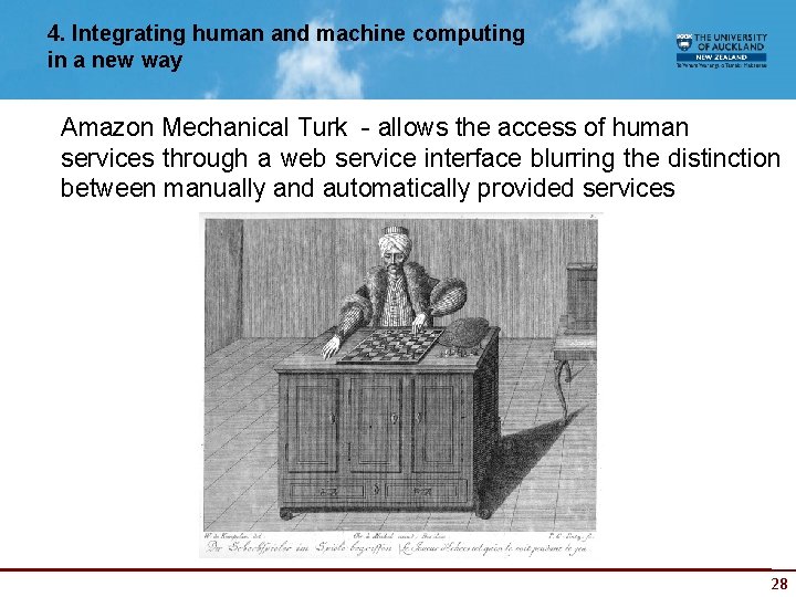 4. Integrating human and machine computing in a new way Amazon Mechanical Turk -