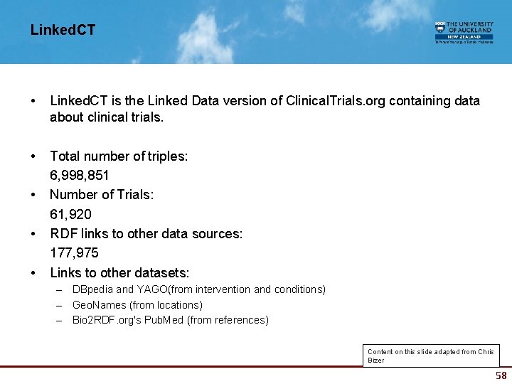 Linked. CT • Linked. CT is the Linked Data version of Clinical. Trials. org