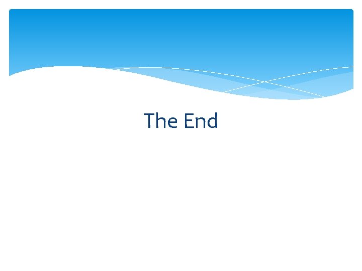 The End 