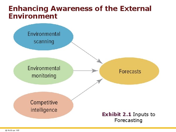 Enhancing Awareness of the External Environment Exhibit 2. 1 Inputs to Forecasting © Mc.