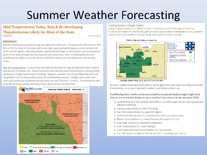 Summer Weather Forecasting 