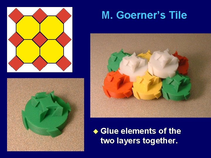 M. Goerner’s Tile u Glue elements of the two layers together. 