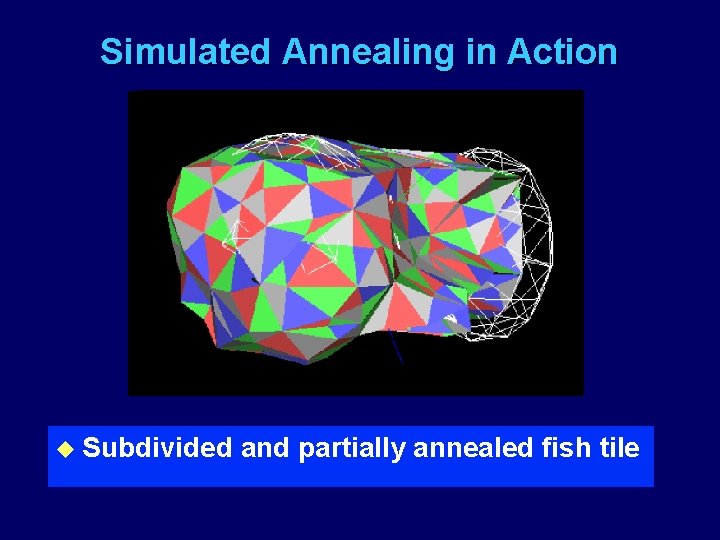 Simulated Annealing in Action uu Subdivided and goal partially annealed fish tile Basic cell