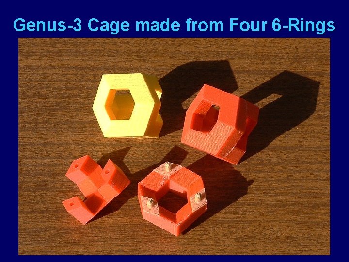 Genus-3 Cage made from Four 6 -Rings 