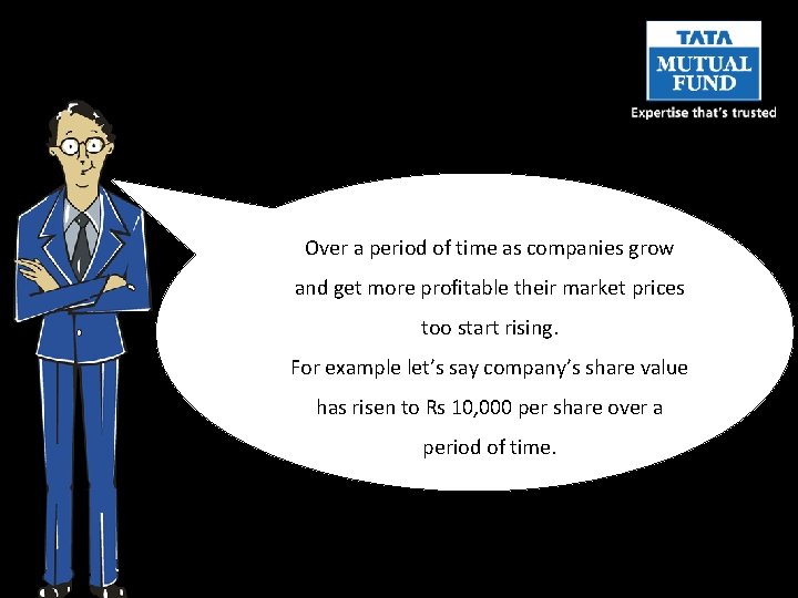 Over a period of time as companies grow and get more profitable their market