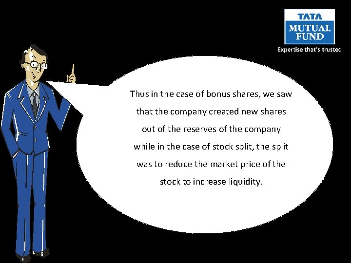 Thus in the case of bonus shares, we saw that the company created new