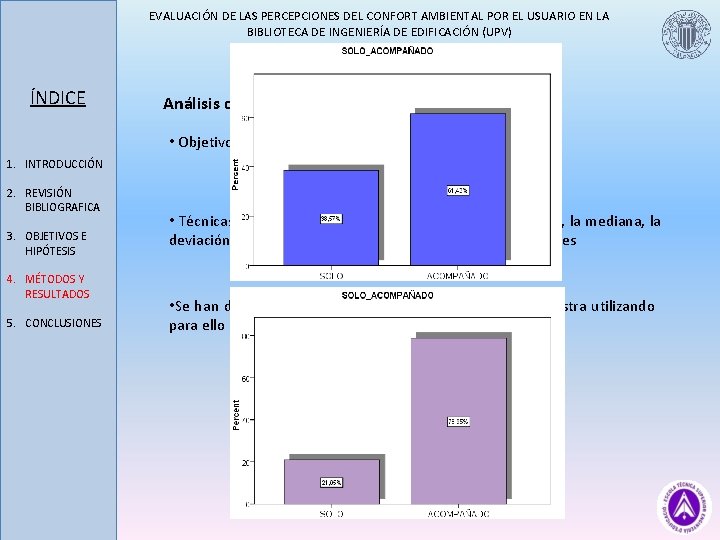 EVALUACIÓN DE LAS PERCEPCIONES DEL CONFORT AMBIENTAL POR EL USUARIO EN LA BIBLIOTECA DE