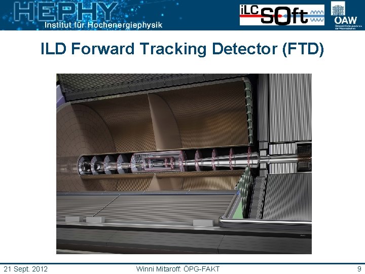 ILD Forward Tracking Detector (FTD) 21 Sept. 2012 Winni Mitaroff: ÖPG-FAKT 9 