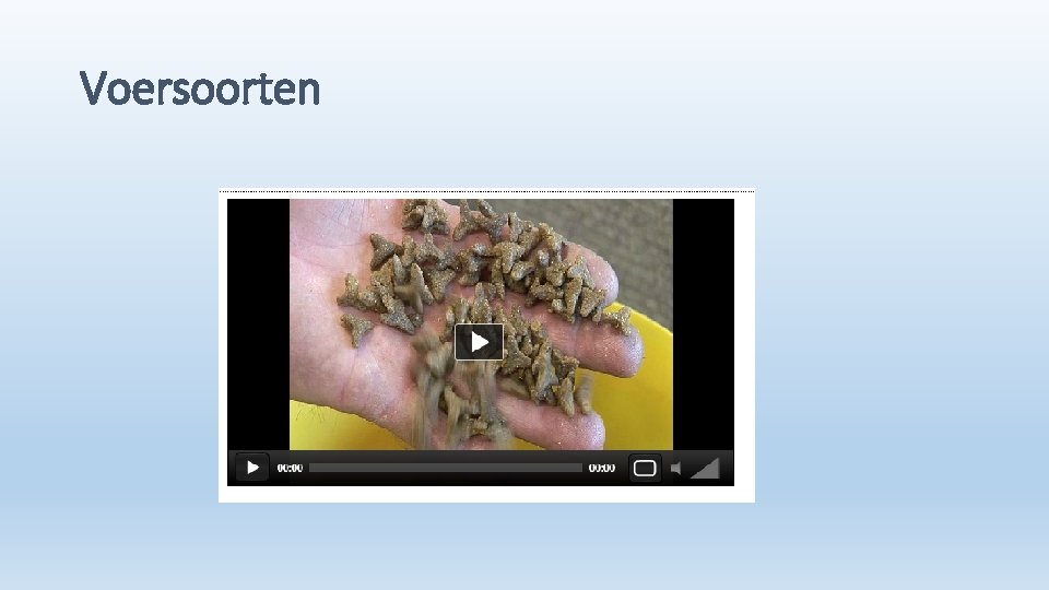 Voersoorten 