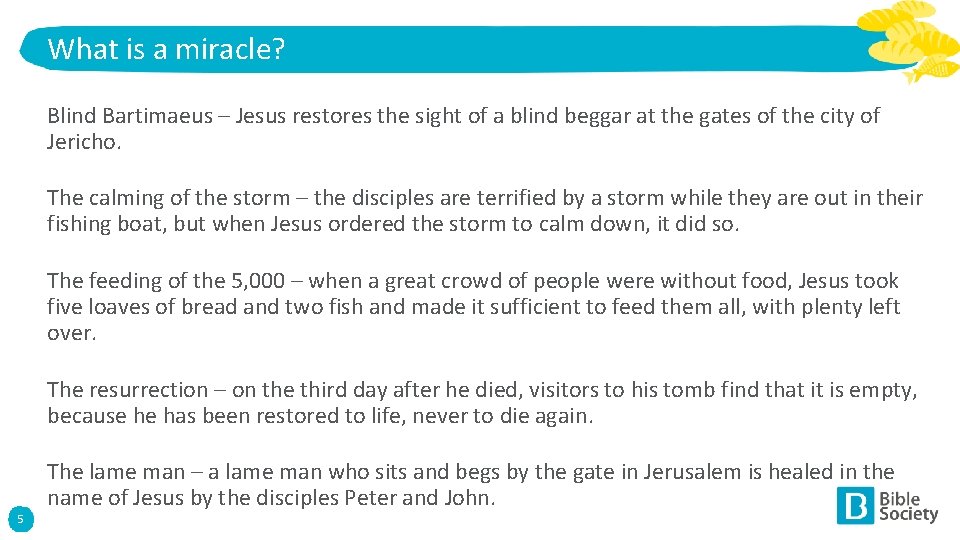 What is a miracle? Blind Bartimaeus – Jesus restores the sight of a blind