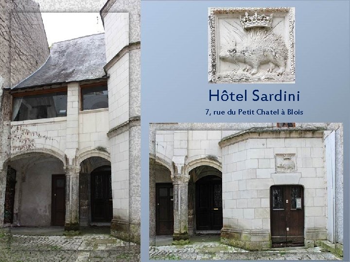 Hôtel Sardini 7, rue du Petit Chatel à Blois 