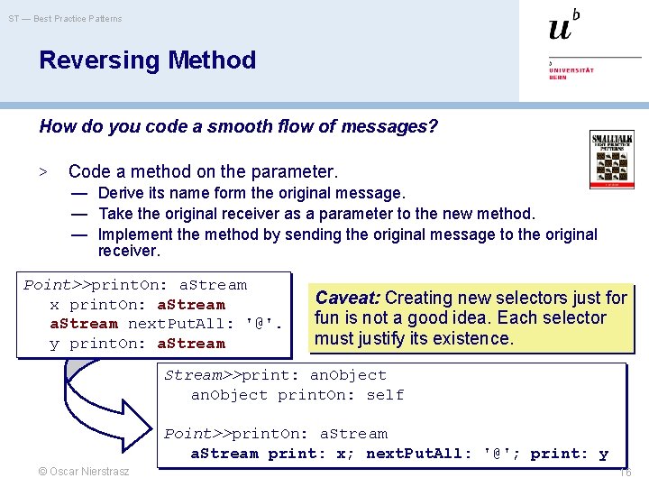 ST — Best Practice Patterns Reversing Method How do you code a smooth flow