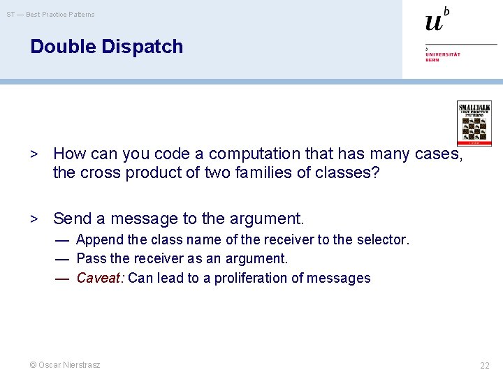 ST — Best Practice Patterns Double Dispatch > How can you code a computation