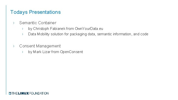 Todays Presentations › Semantic Container › › › by Christoph Fabianek from Own. Your.
